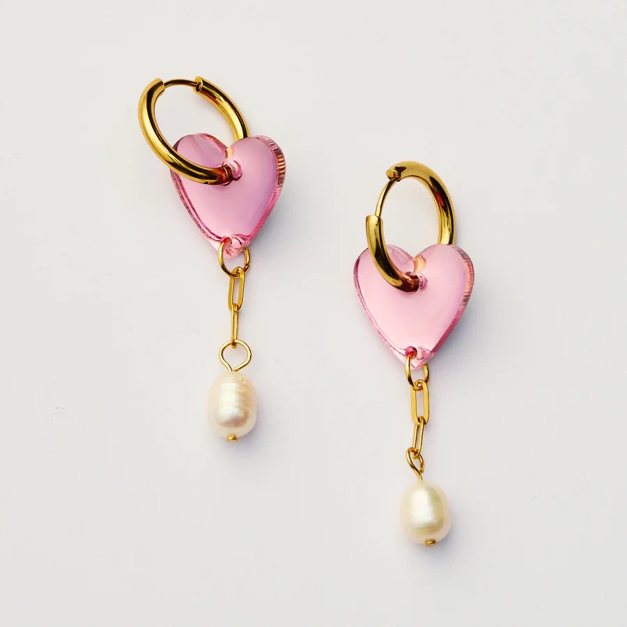 Martha Jean- LORRAINE EARRINGS – PINK