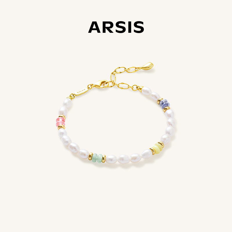 ARSIS – Pearl Natural Gemstone Multi-colored Bracelet