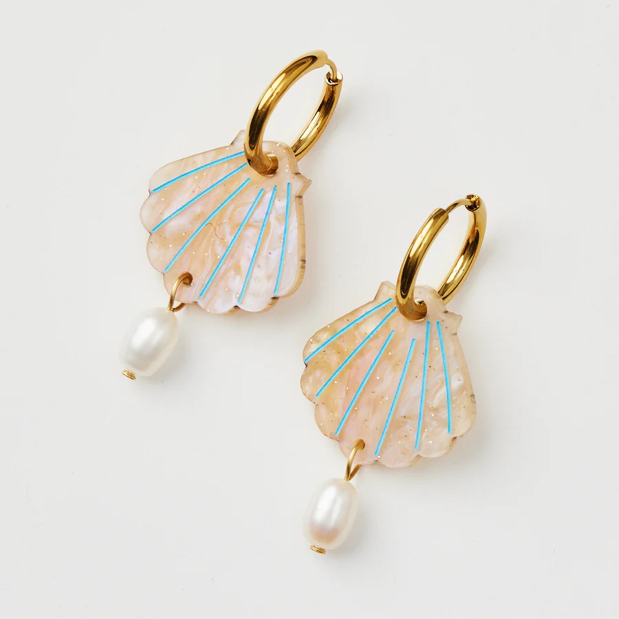Martha Jean- SHELL + PEARL – GOLD