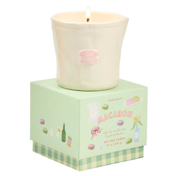 Paddywax Bistro 226g ‘Macaron’Ceramic Candle