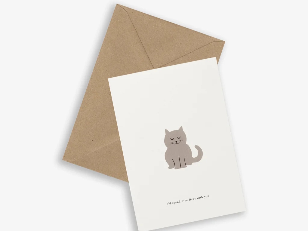 Kartotek Greeting Card – Cat