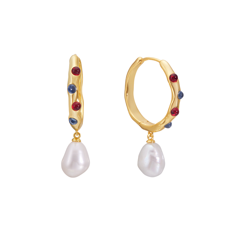 ARSIS – Johannes Baroque Pearl Hoop Earrings