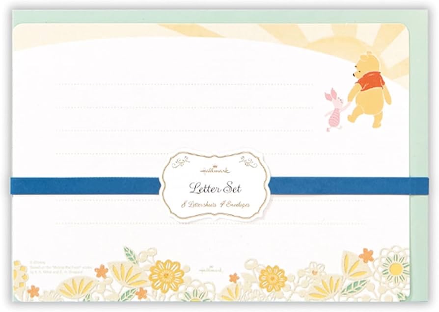 Hallmark Disney Winnie The Pooh Letter Set with Hand Connected