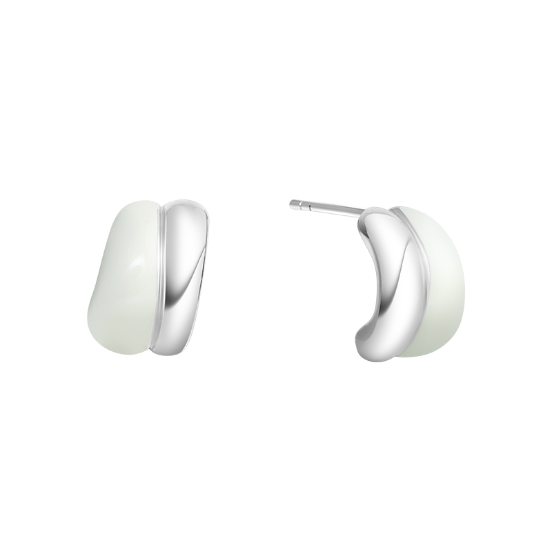 ARSIS – Flowing Clouds Stud Earrings (Silver)