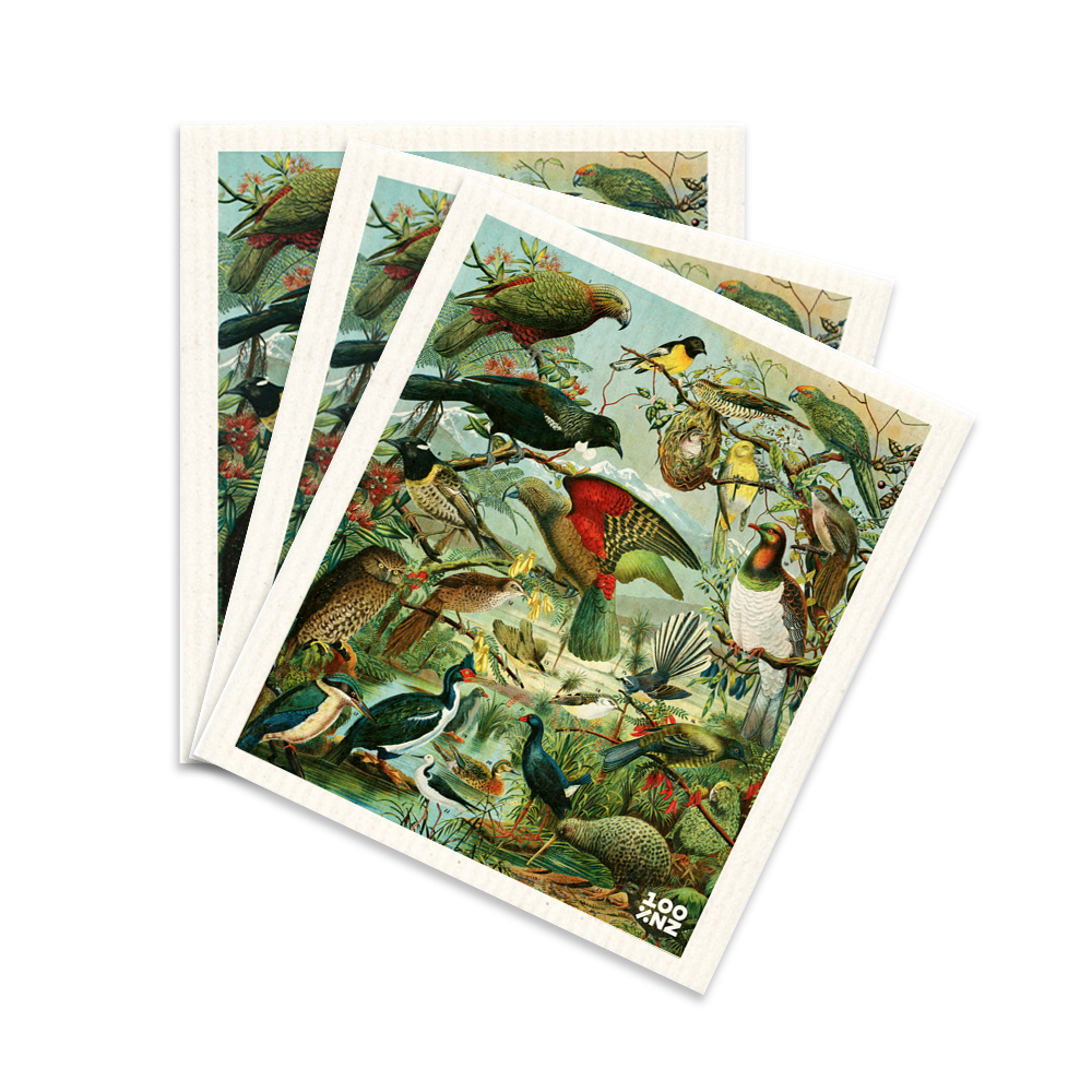 Swedish Dishcloths – NZ Native Birds