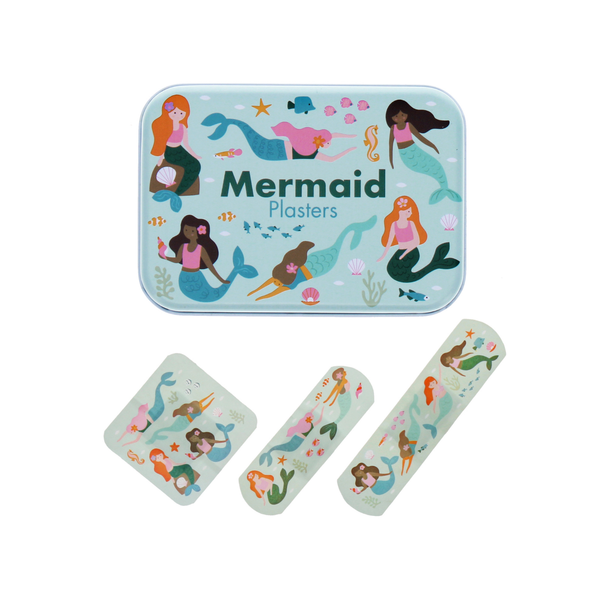 Rex London- Mermaid - Plasters In A Tin (Pack Of 30)