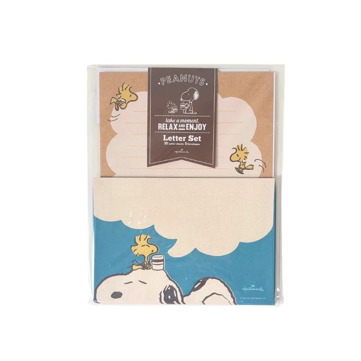 Hallmark Snoopy Peanuts Letter Set – Relax Design
