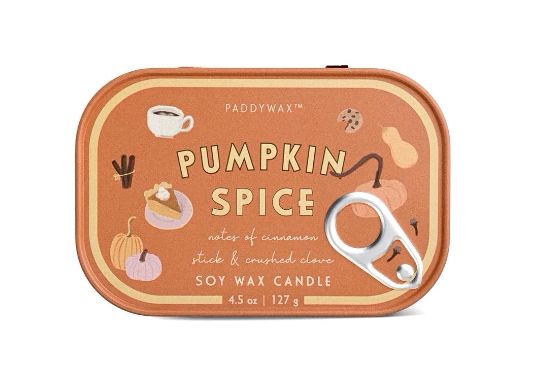 PADDYWAX Pumpkin Spice – Bistro Tin 4.5 oz Candle
