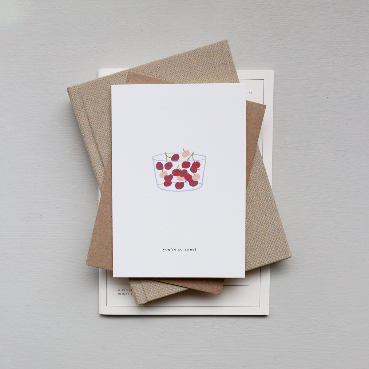 Kartotek Greeting Card – Cherries (you’re so sweet)