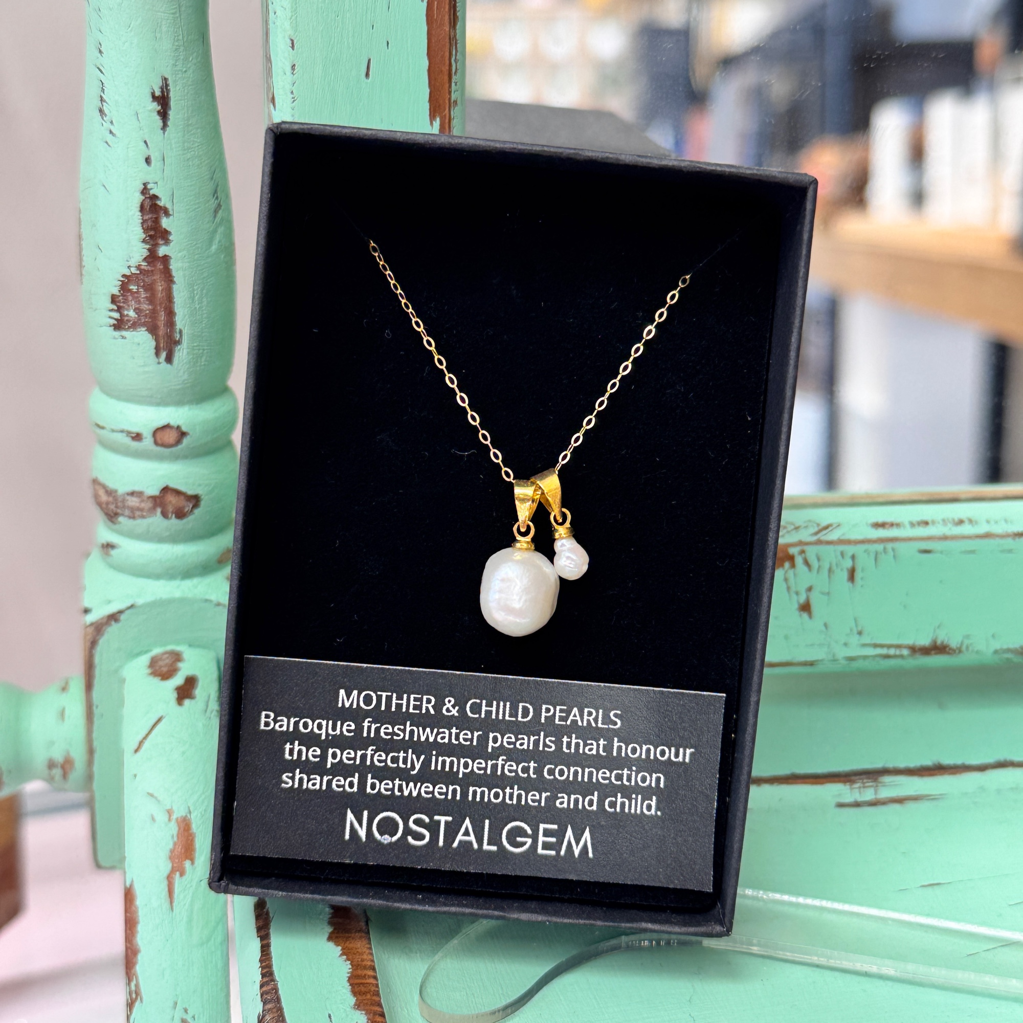 NOSTALGEM-Mother & Child Pearls Necklace 129