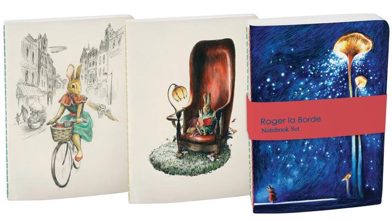 Roger La Borde – Blue Mondoodle set of 3 – A6 Notebooks