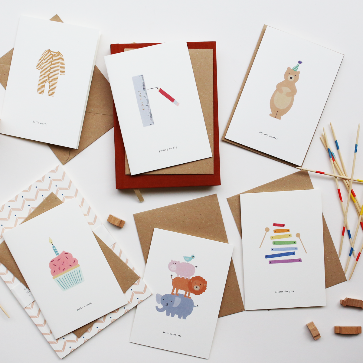 Kartotek Greeting Card – Animal tower (let’s celebrate)