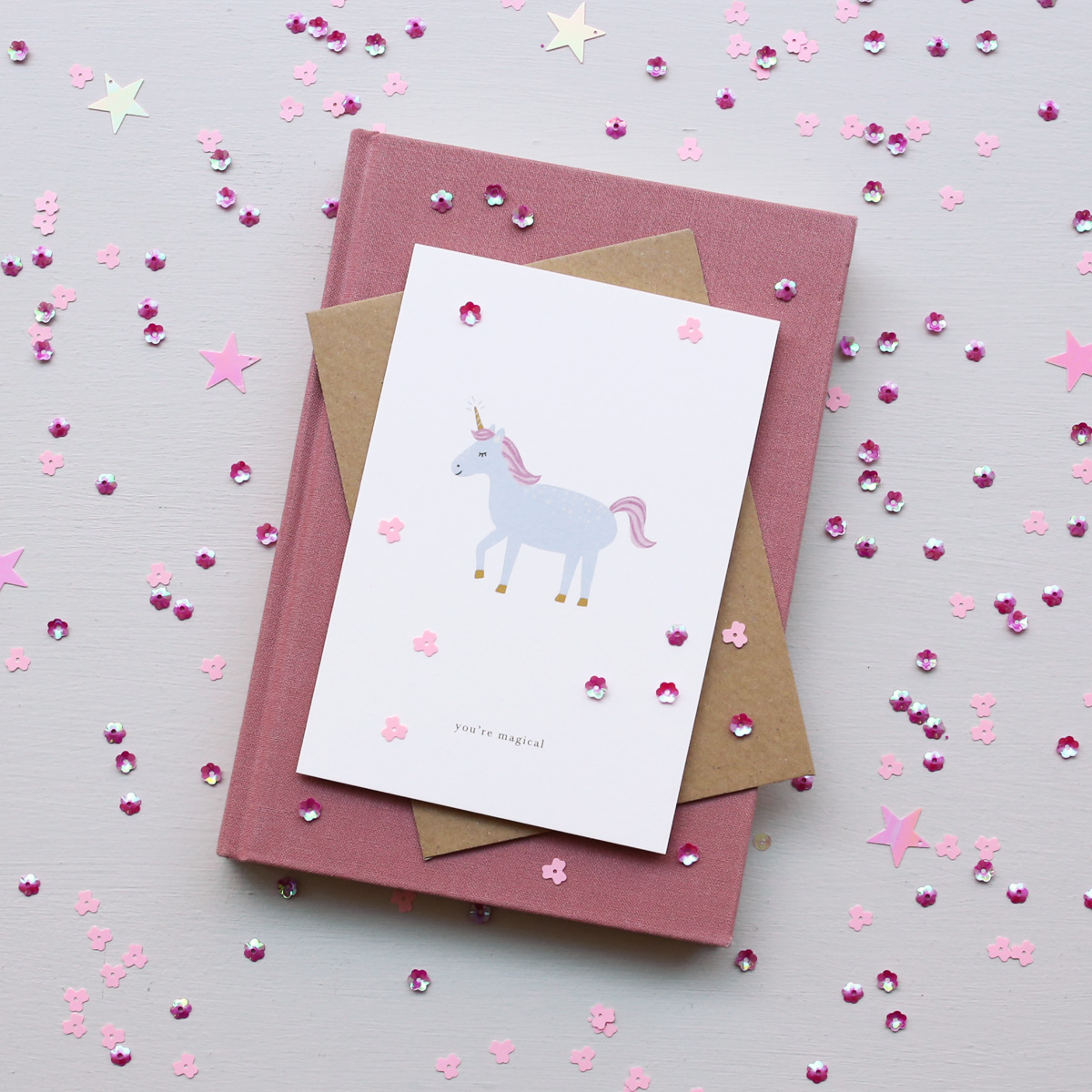 Kartotek Greeting Card – Unicorn (you’re magical)
