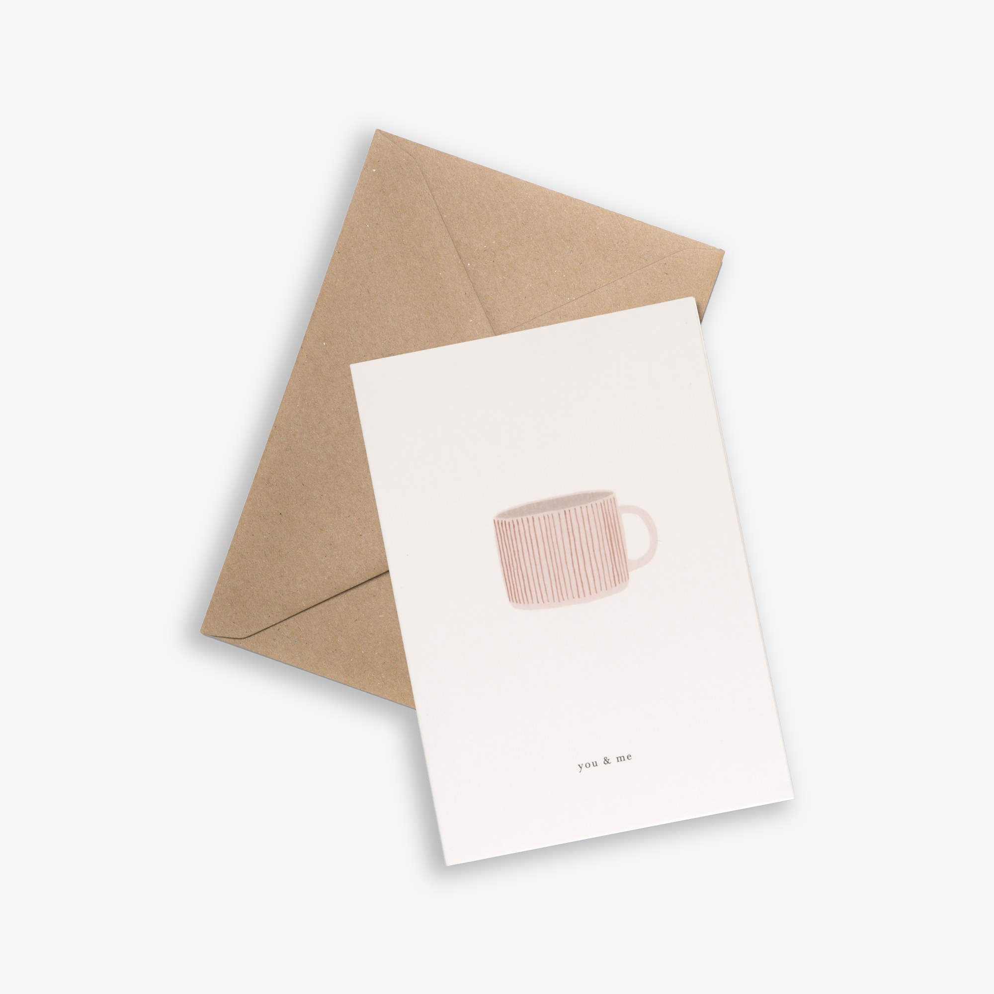 Kartotek Greeting Card – Cup (you & me)