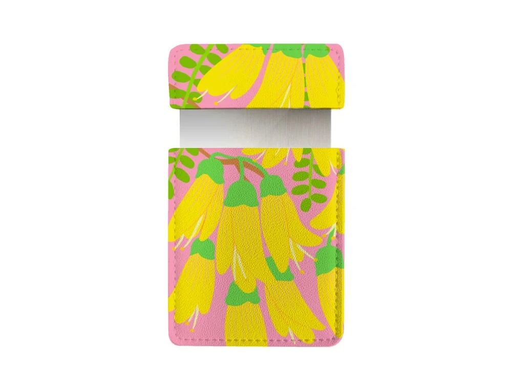 Bright Botanical Kowhai Pocket Mirror