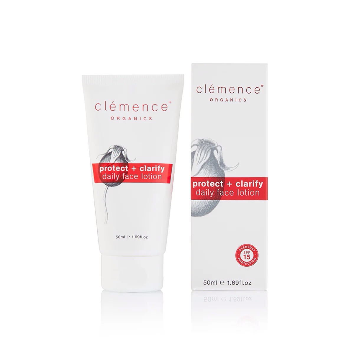CLEMENCE ORGANICS – PROTECT + CLARIFY DAILY FACE LOTION
