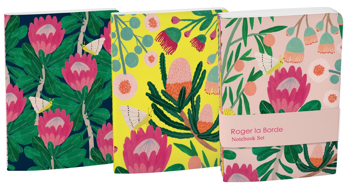 Roger La Borde – King Protea A6 Softback Notebook Set