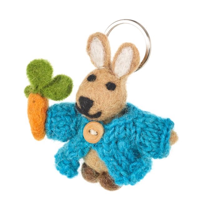 Felt so good – Handmade Fair trade Needle Felt Rabbit in Cardig…