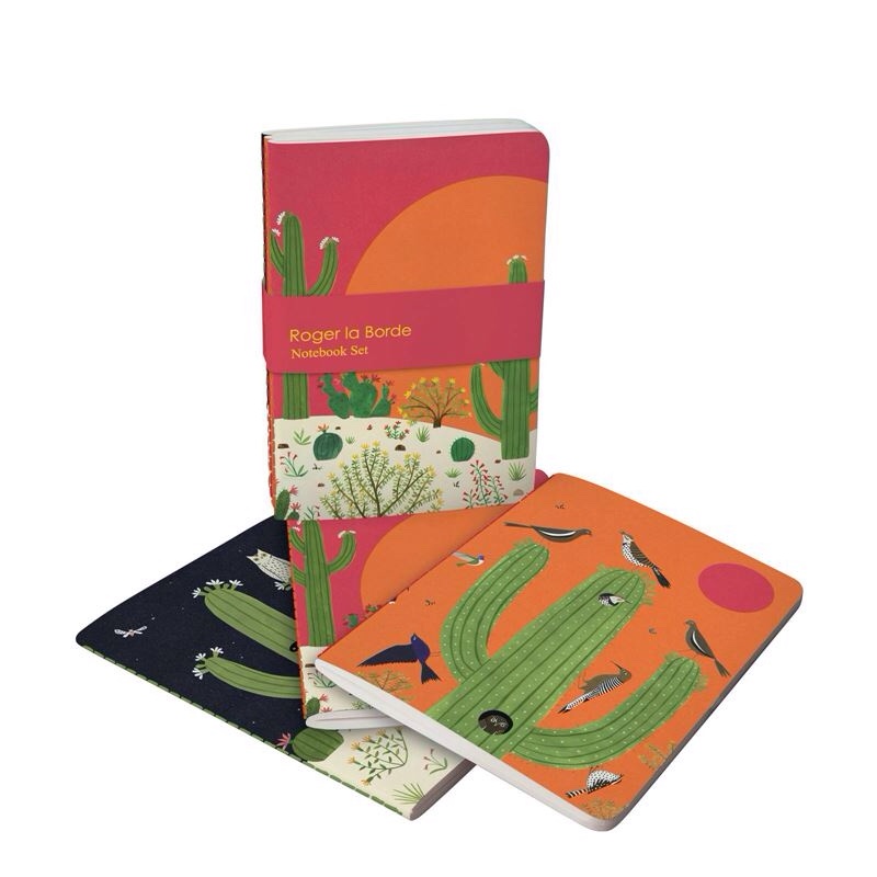Roger La Borde – Cactus Grove Set Of 3 – A6 Notebooks