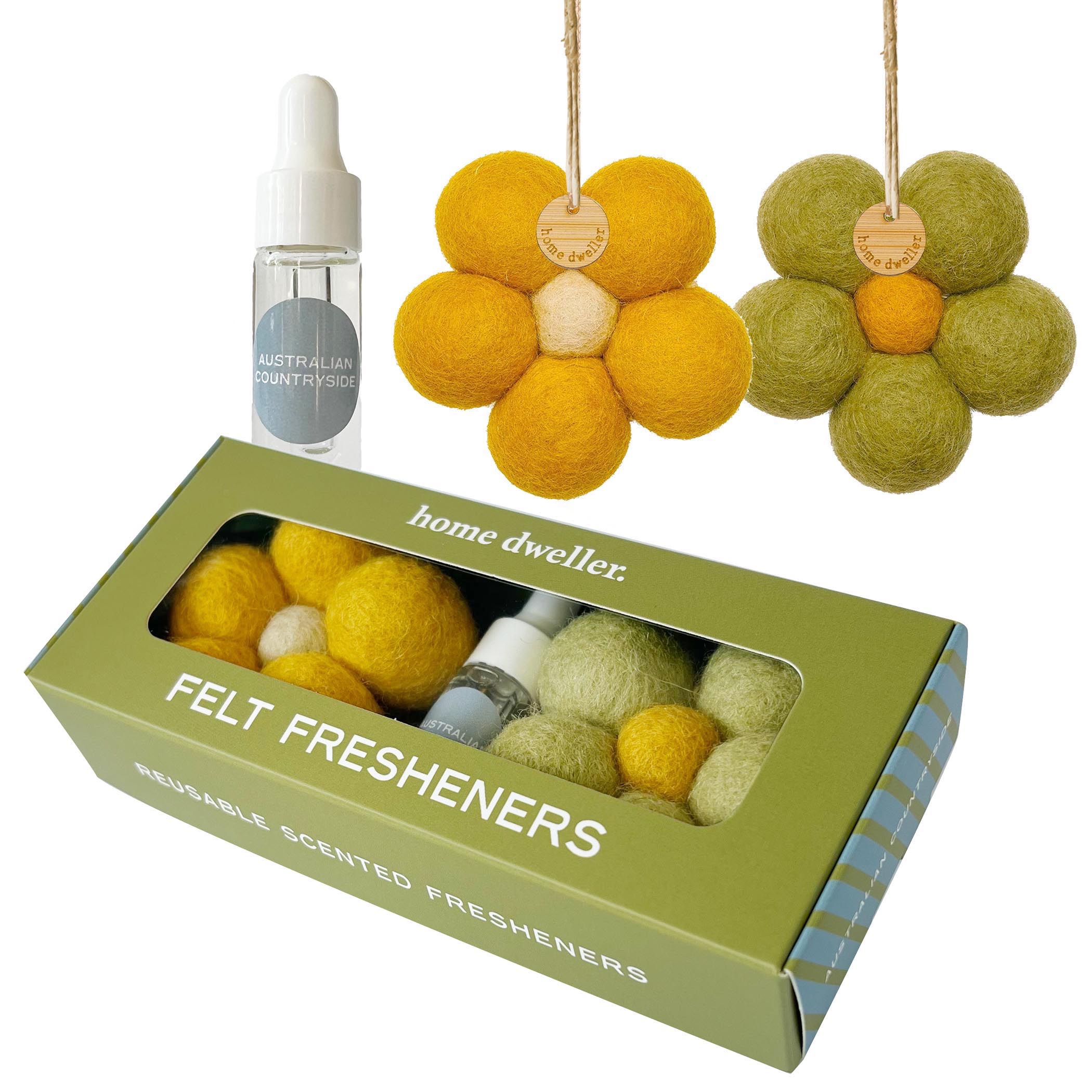 Home Dweller- Felt Fresheners – Australian Countryside