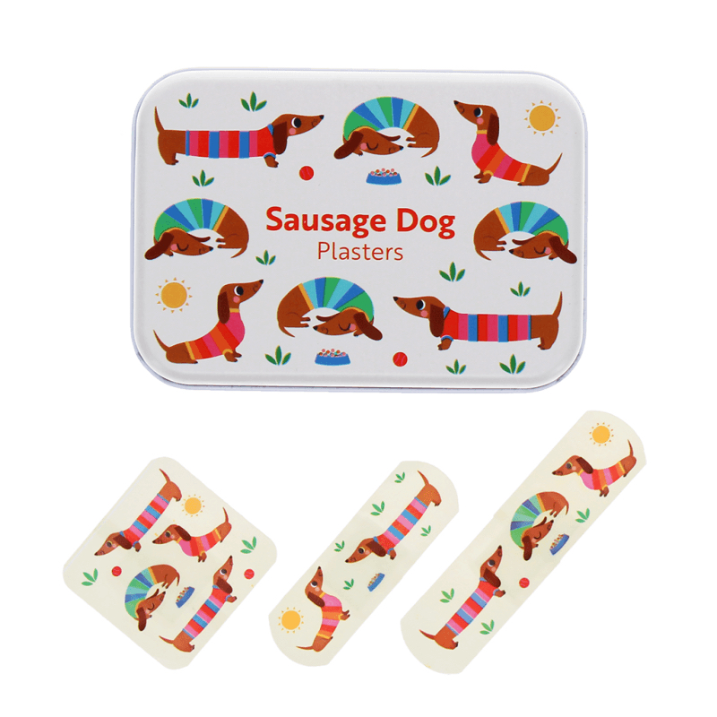 Rex London Plasters In A Tin 30pk (Sausage Dog)