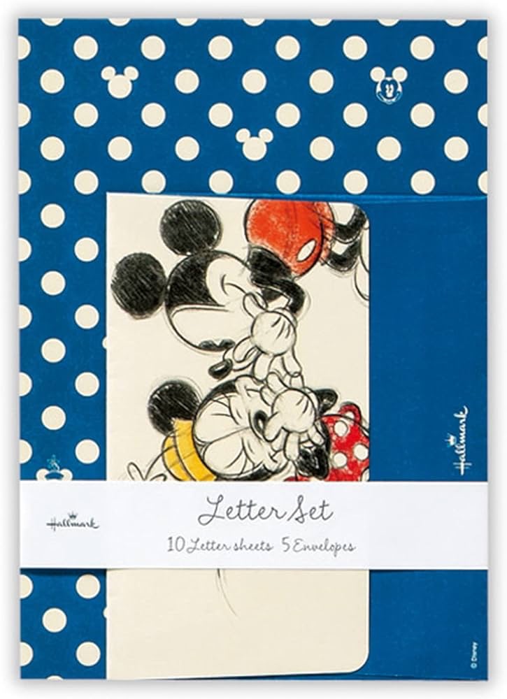 Hallmark Disney Mickey Letter Set, Dots,Blue