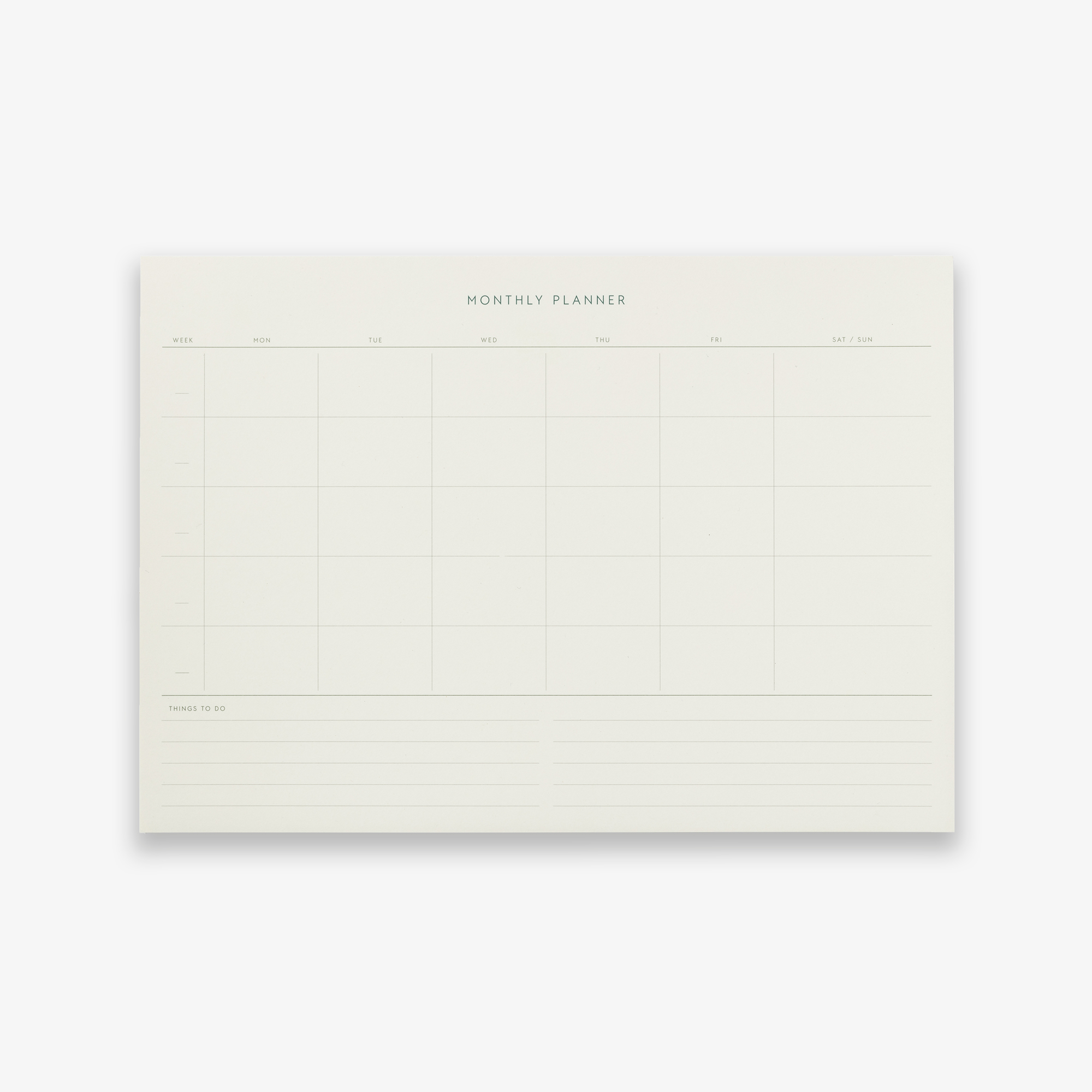 Monthly Planner Notebook