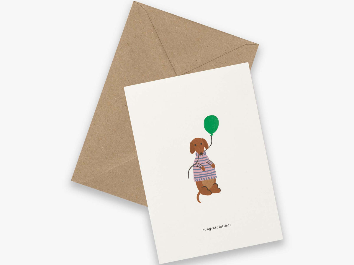 Kartotek Greeting Card – CELEBRATION DOG