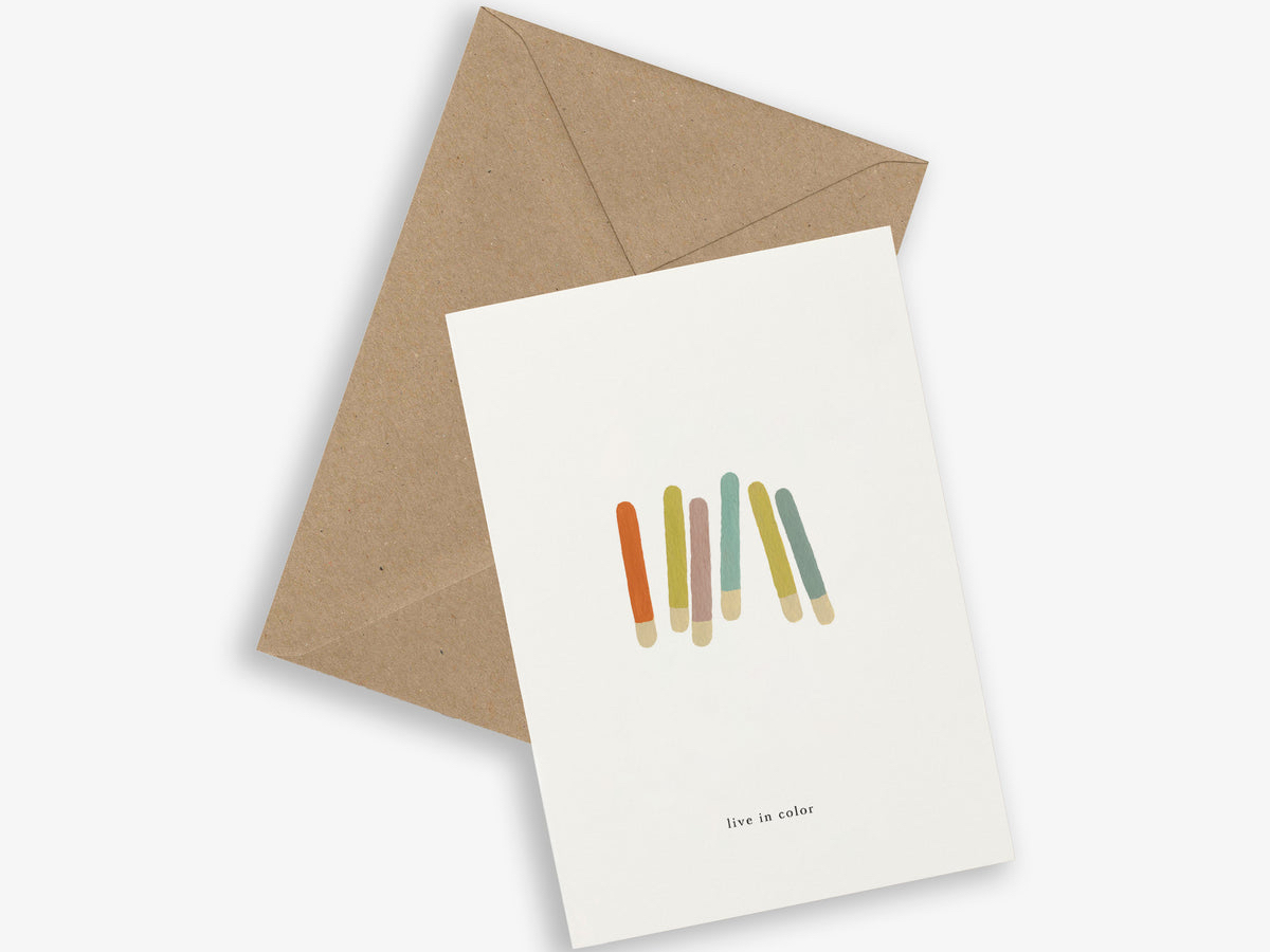Kartotek Greeting Card – COLOR STICKS