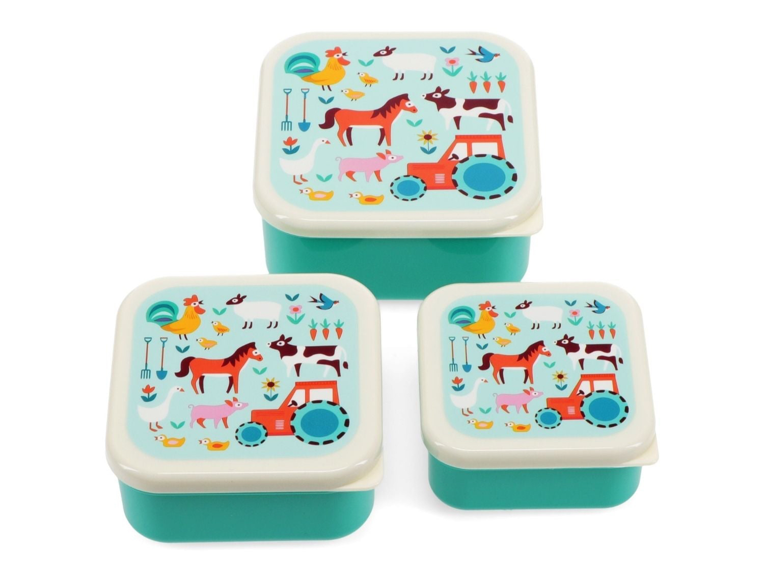 Rex London - Snack Boxes (Set of 3) - Farmyard