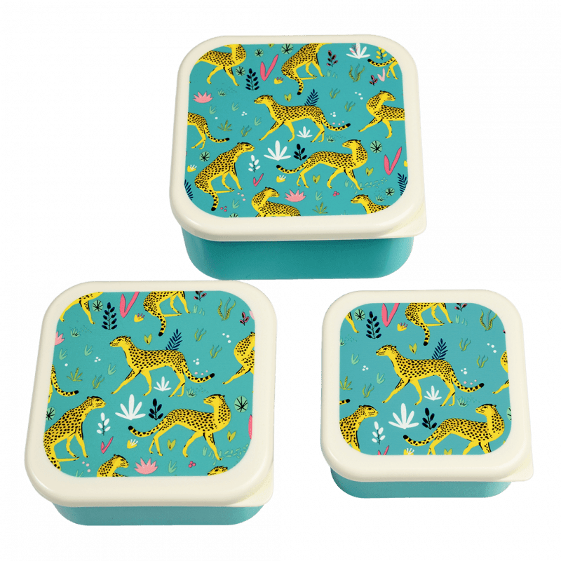 Rex London Snack boxes (set of 3) – Cheetah