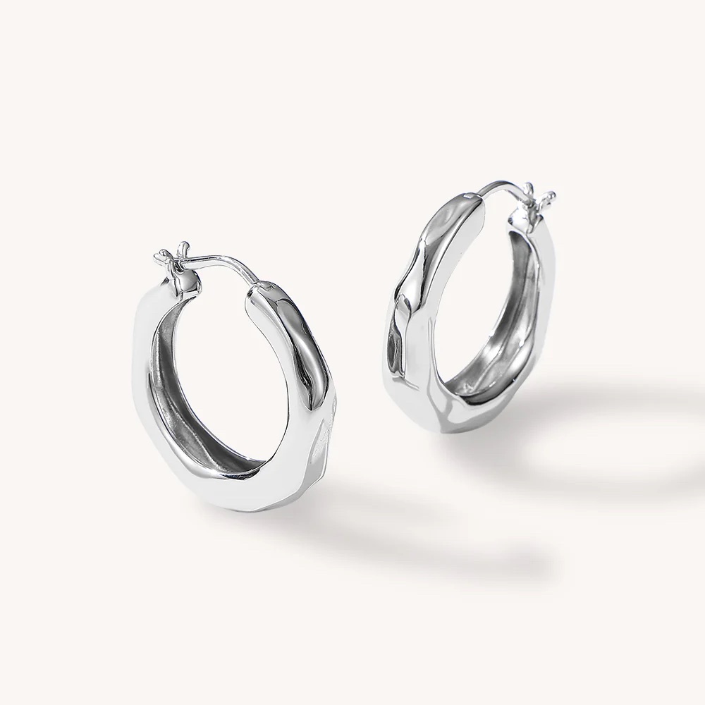 ARSIS- Mix & Match Textured Huggie Earrings-Small