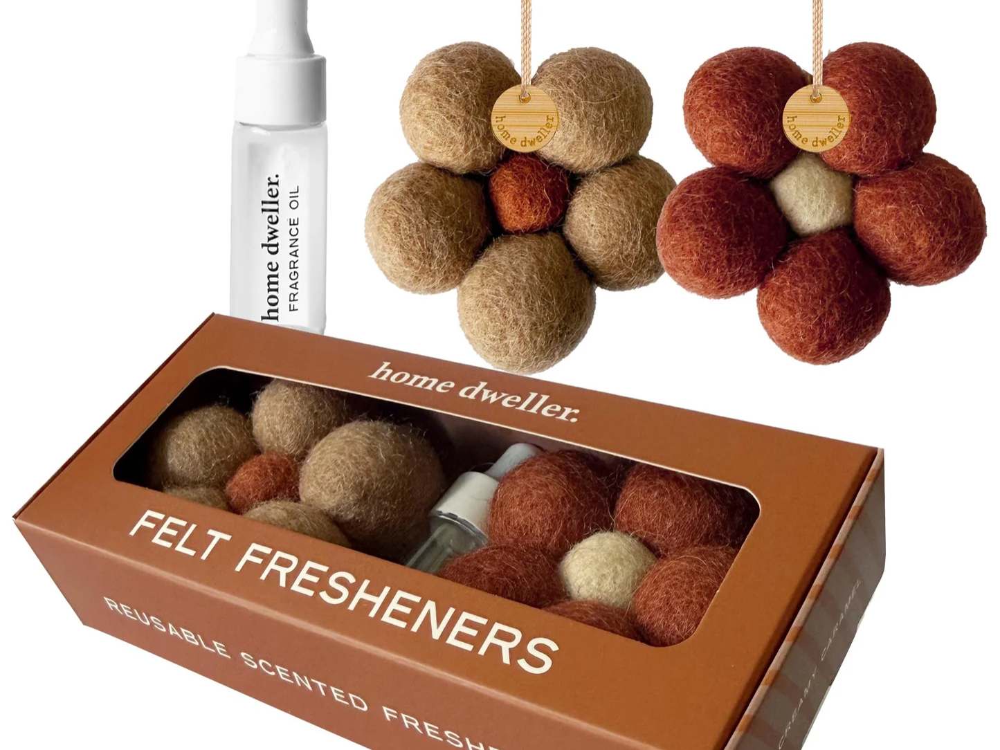 Home Dweller- Felt Fresheners- Creamy Caramel