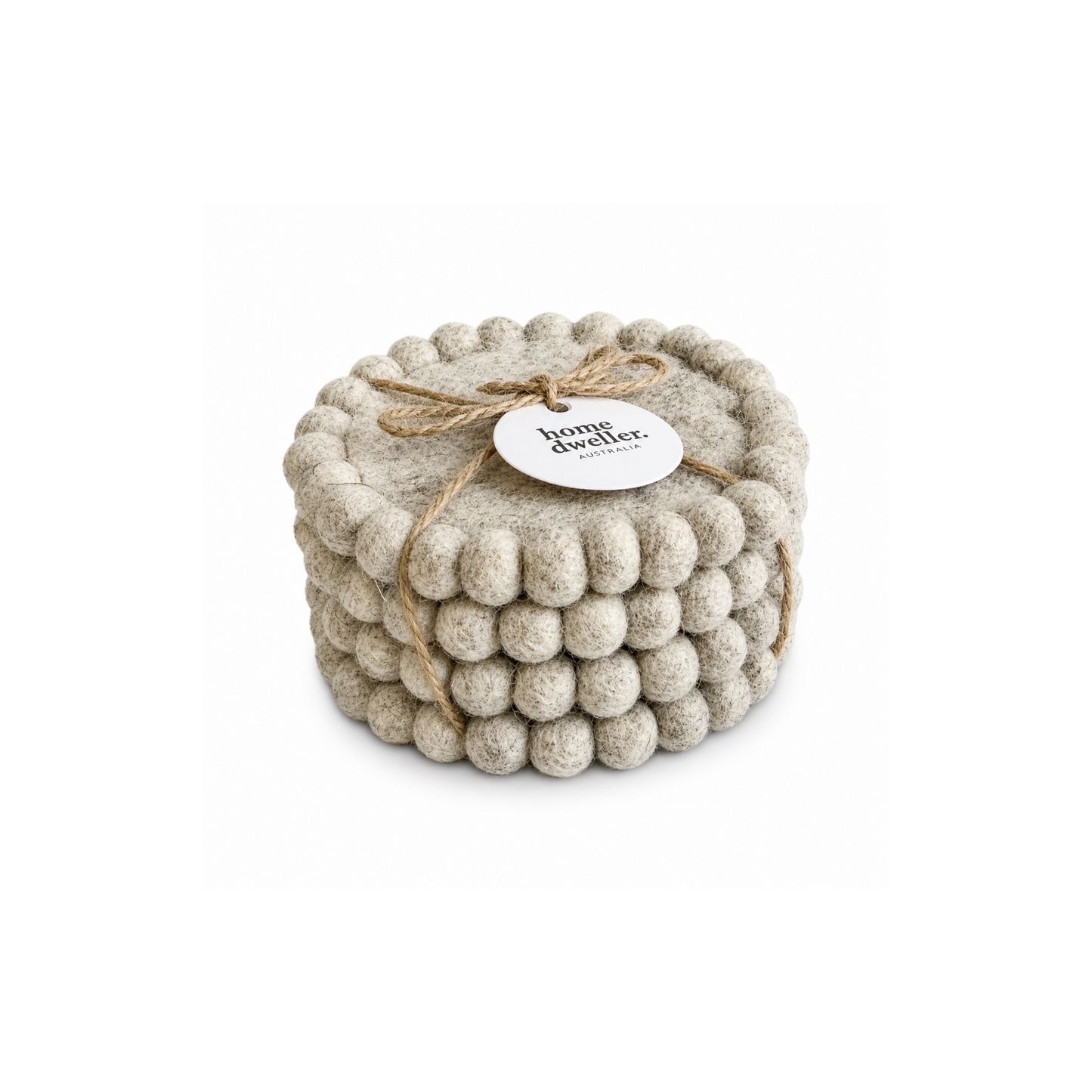 Home Dweller- Felt Coaster Set – Cloud