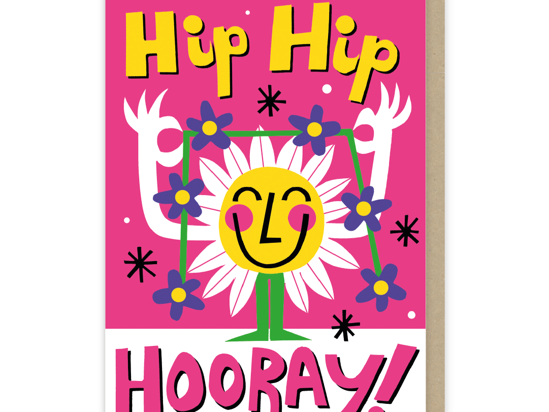 HIP HIP HOORAY BIRTHDAY CARD