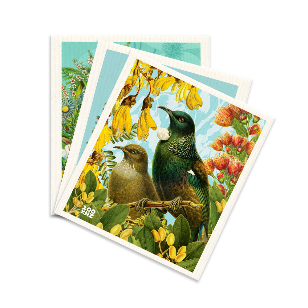 Swedish Dishcloths – Botanical Birds