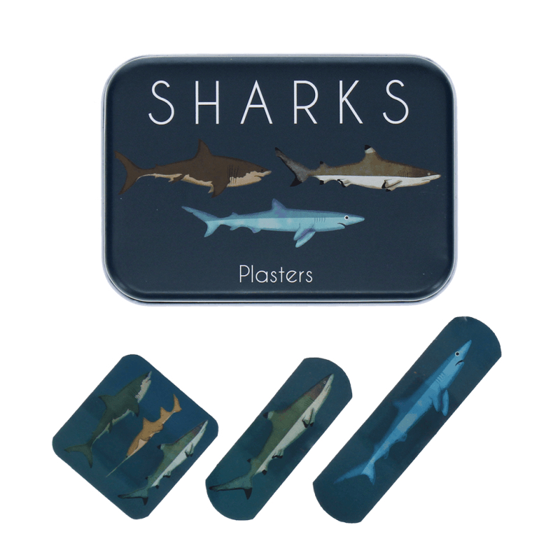 Rex London Plasters In A Tin 30pk (Sharks)
